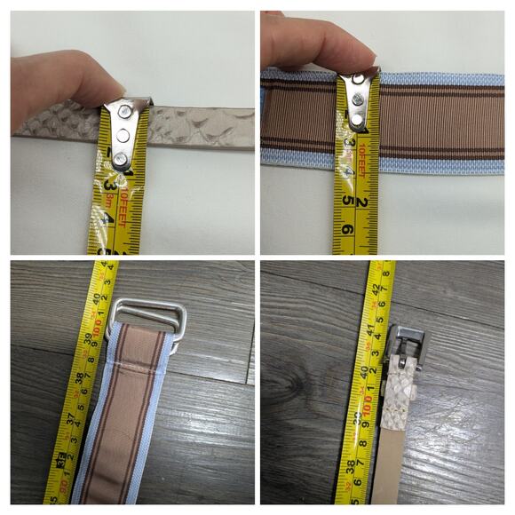 Lot of 2 J.McLaughlin(NWT) Talbolts Belt Womens M Ribbon Snake Embossed Leather - Picture 8 of 8